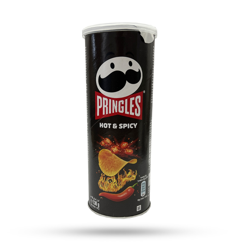چیپس پرینگلز pringles مدل تند و ادویه ای hot & spicy