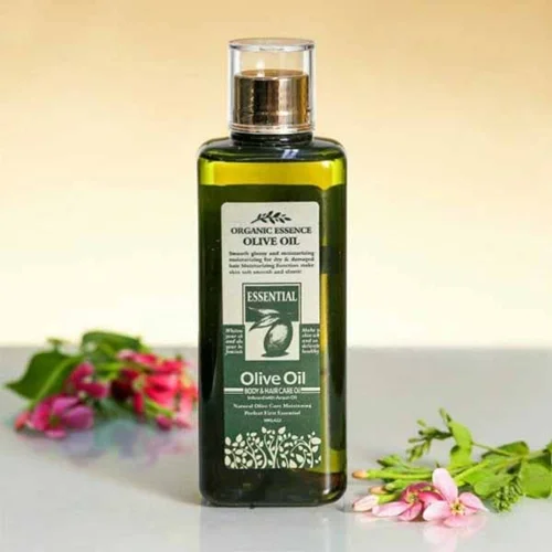 روغن ماساژ ارگانیک معطر زیتون | روغن ارگانیک عصاره زیتون طبیعی ESSENTAIL معطر پوست و مو حجم 200 میل