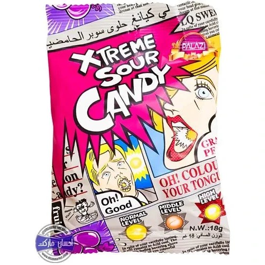 آبنبات ترش بلوبری اکستریم |xtreme sour candy