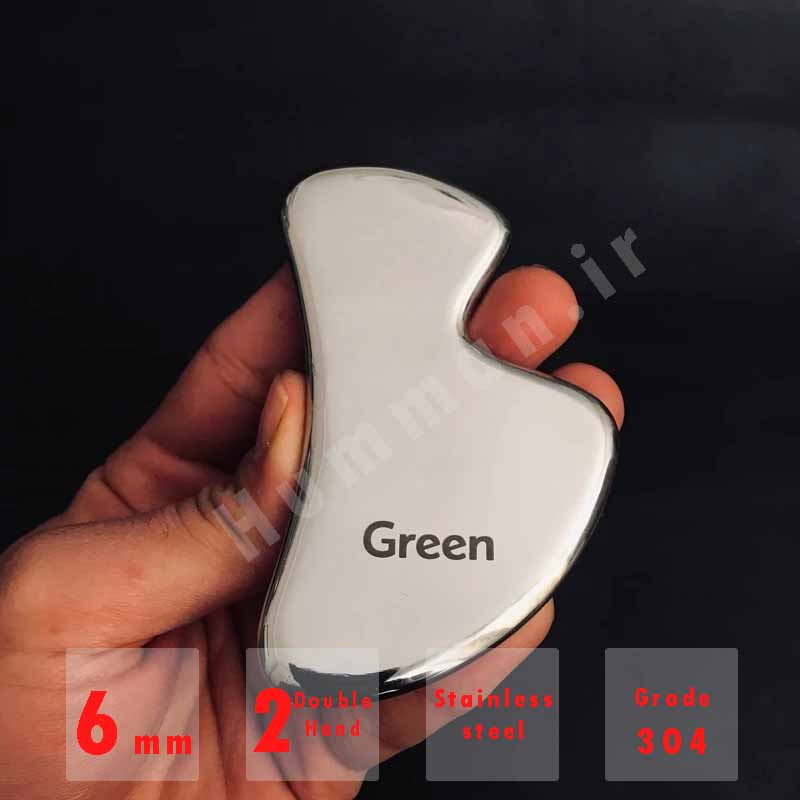 ابزار فلزی گراستون مدل GS-B لبه گرد Bشکل صورت و بدن | 6ml | گرید 304