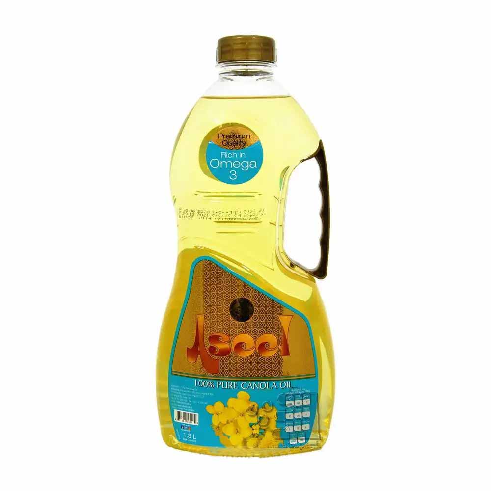 روغن اصیل مایع کانولا وزن 1.5 لیتری – Aseel