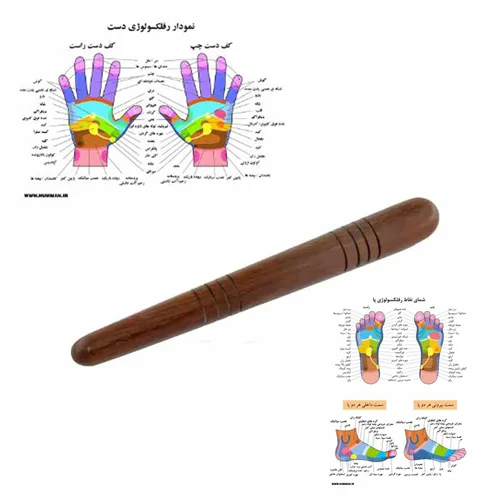 چوب استیک قلمی ماساژ با انتخاب نقشه رفلکسولوژی
