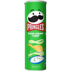 چیپس پرینگلز pringles مدل خامه ترش و پیاز sour cream & onion